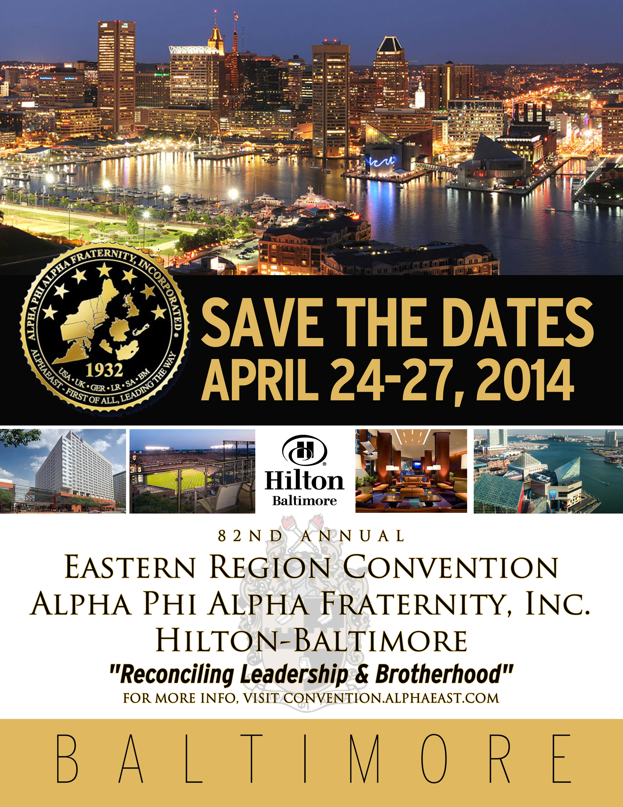 82nd Annual Eastern Region Convention, April 24-27, 2014 – Baltimore, MD