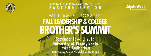 William E. Ross Jr. Fall Leadership & College Brothers’ Summit